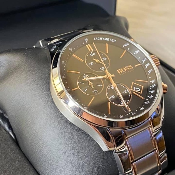 Hugo Boss Men’s Grand Prix Black Dial Chronograph Watch 
Case Size: 44mm - Picture 4 of 10